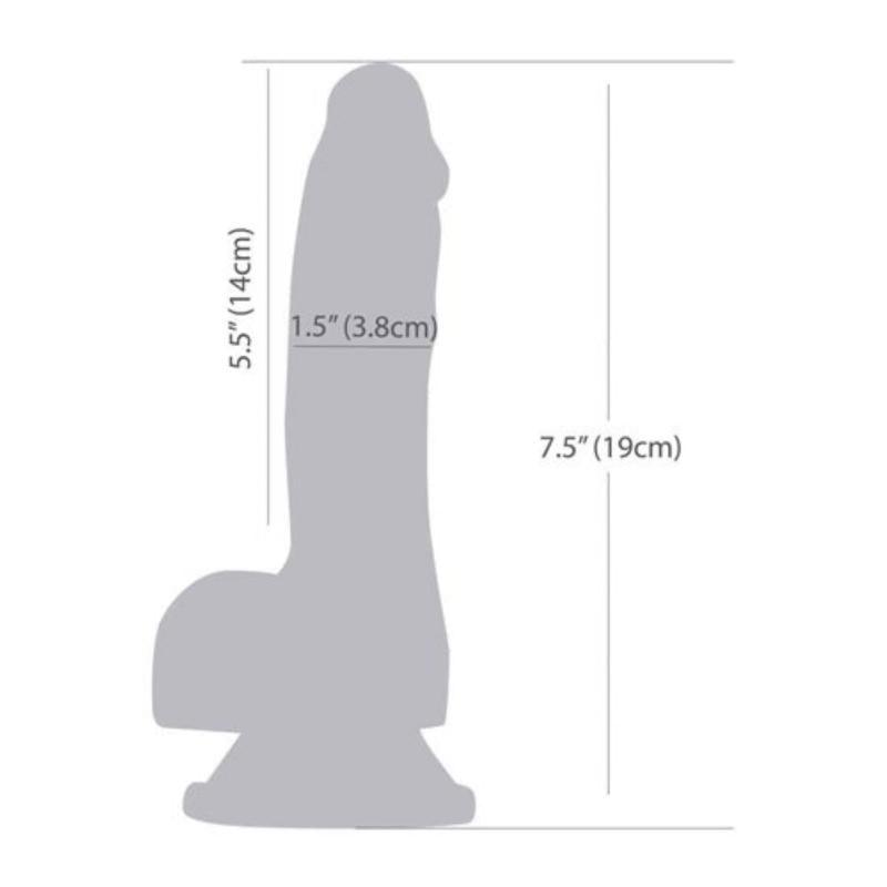 Addiction - Brandon Glow In The Dark Dildo - 19 cm