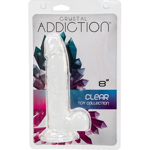 Addiction - Crystal Addiction 8 Inch Clear Dong