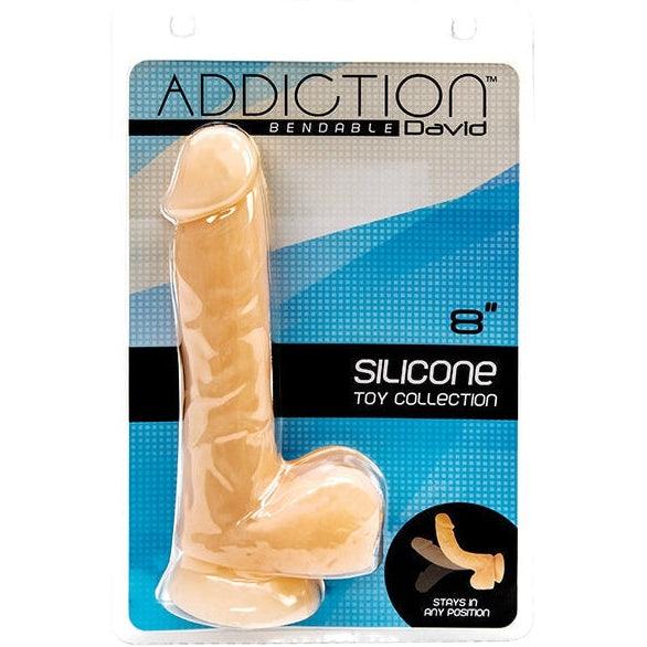 Addiction - David Bendable Dong Vanilla 8 Inch