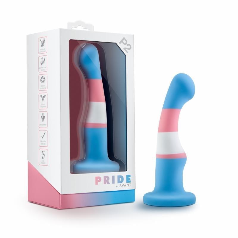 Avant - Pride Silicone Dildo With Suction Cup - True Blue