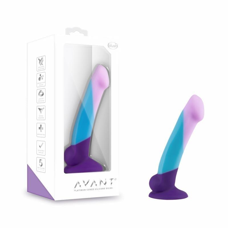 Avant - Silicone Dildo With Suction Cup - Purple Haze