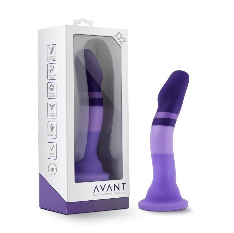 Avant - Silicone Dildo With Suction Cup - Purple Rain