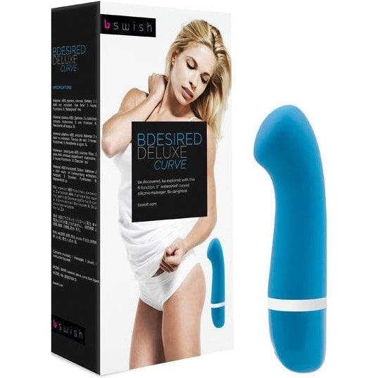 B Swish - bdesired Deluxe Curve Vibrator Blue Lagoon