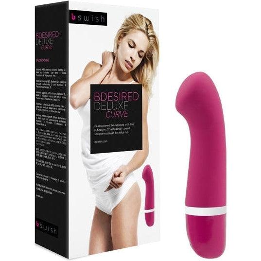 B Swish - bdesired Deluxe Curve Vibrator Rose