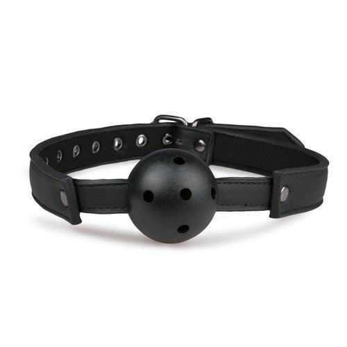 Ball Gag With PVC Ball - Black