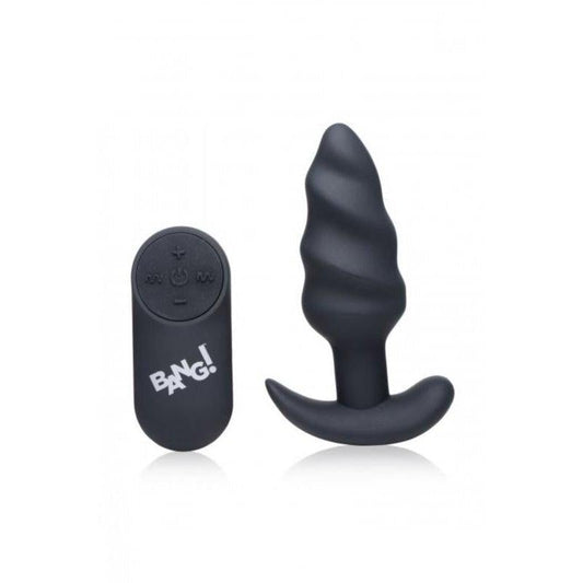 Bang! Swirl Vibrating Anal Plug With Remote Control