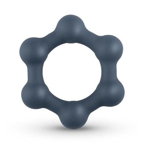 Boners Hexagon Cockring With Steel Balls