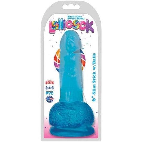 Dildo With Balls 15 CM - Berry Ice