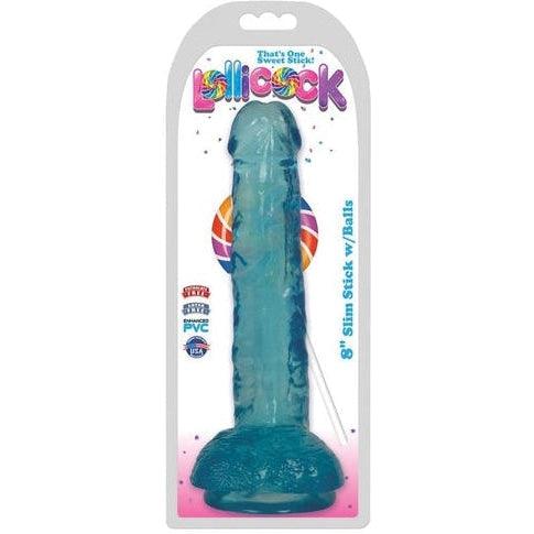 Dildo With Balls 20 CM - Berry Ice