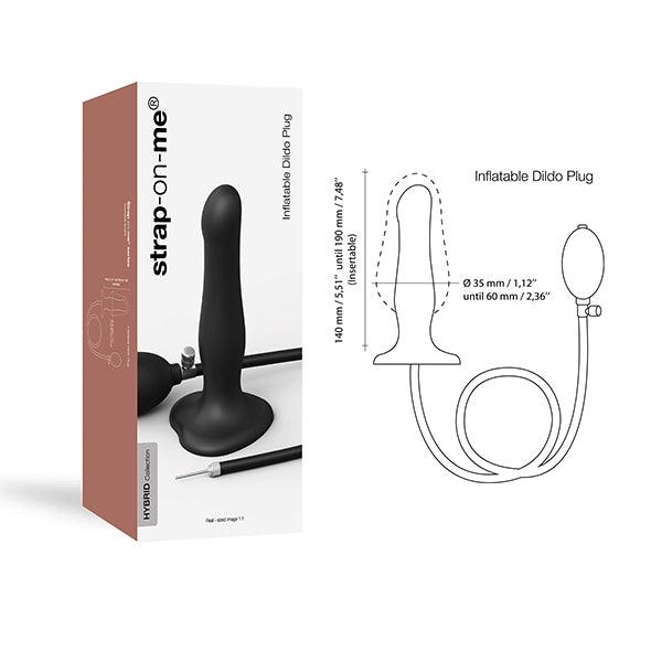 Strap-On-Me - Inflatable Dildo Black