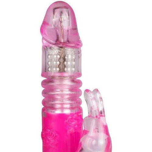 EasyToys Thrusting Rabbit Vibrator - Pink