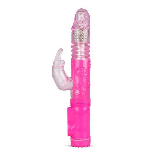 EasyToys Thrusting Rabbit Vibrator - Pink