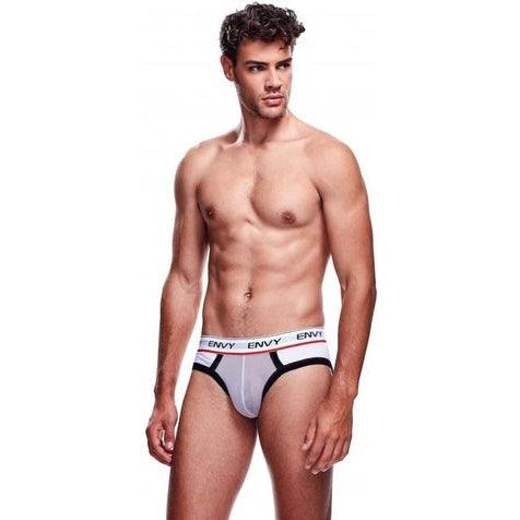 Envy Transparent Men's Brief - White