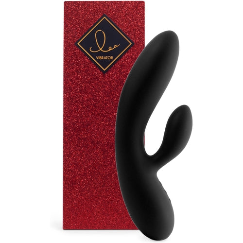 FeelzToys - Lea Rabbit Vibrator Black (Glitter)