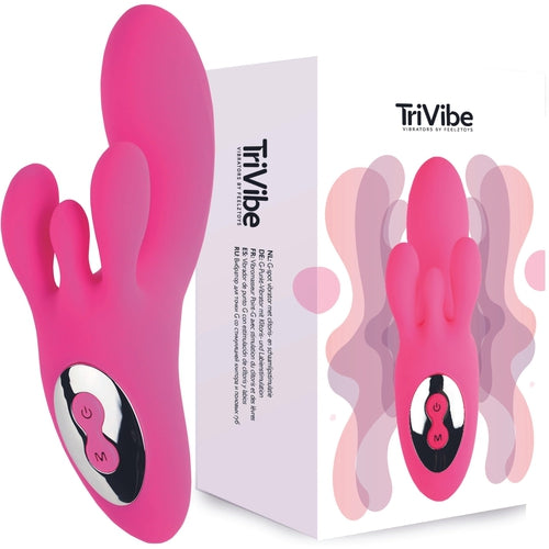 FeelzToys - TriVibe G-Spot Vibrator with Clitoral & Labia Stimulation Pink