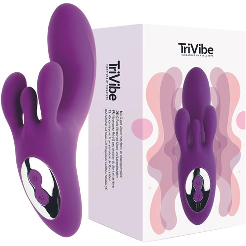 FeelzToys - TriVibe G-Spot Vibrator with Clitoral & Labia Stimulation Purpl