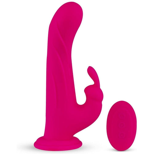 FeelzToys - Whirl-Pulse Rotating Rabbit Vibrator & Remote Control Pink