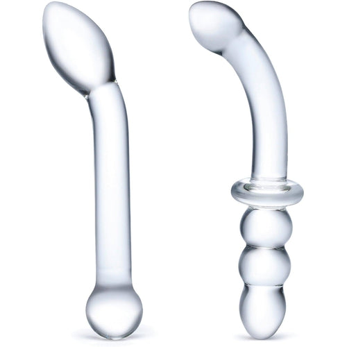 Glas - G-Spot Pleasure Glass Dildo Set 2 pcs