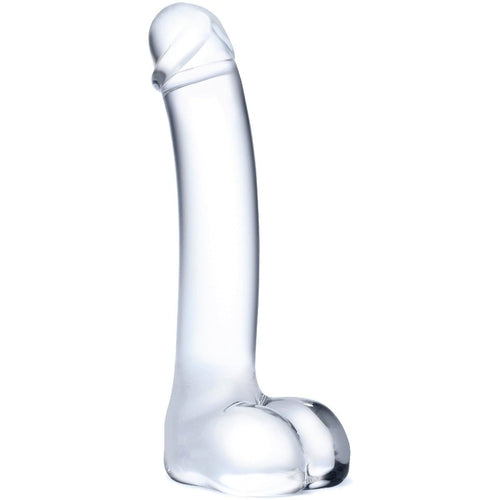 Glas - Realistic Curved Glass G-Spot Dildo