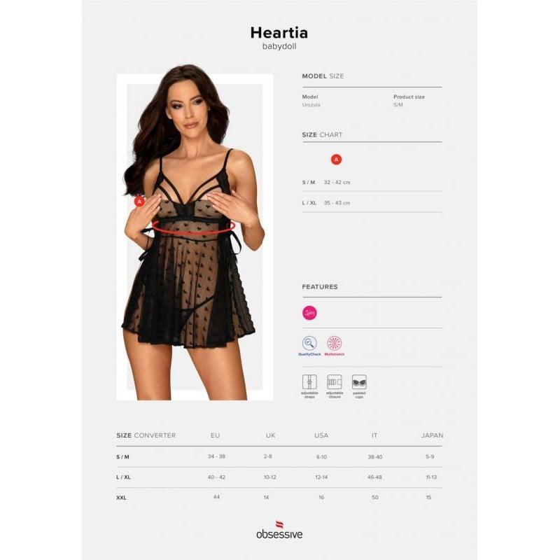 Heartia Babydoll With Open Cups