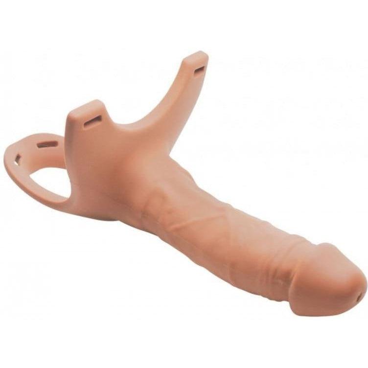 Hollow Strap-On Silicone Dildo With Harness