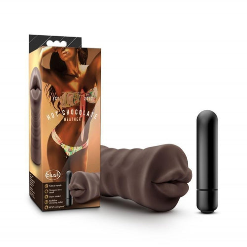 Hot Chocolate - Heather Masturbator With Vibrating Bullet - Mouth