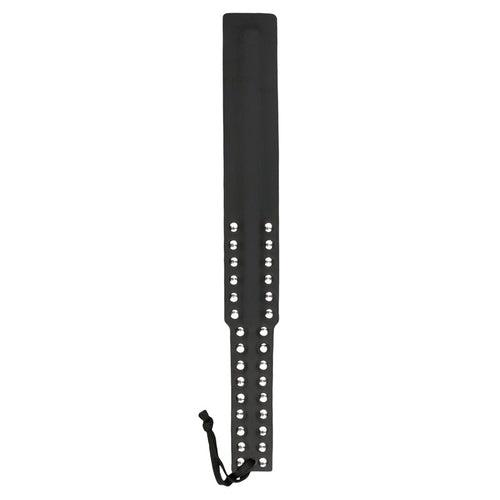 Long Leather Paddle - Studded