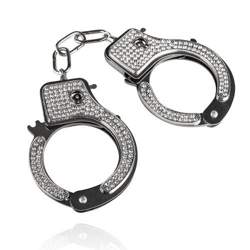 Metal Handcuffs With Rhinestones