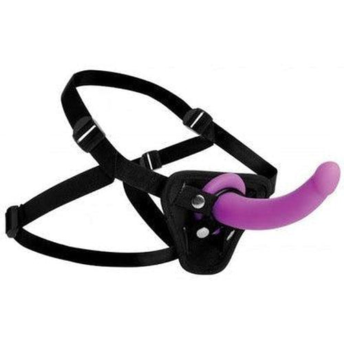 Navigator Silicone G-Spot Dildo with Harness