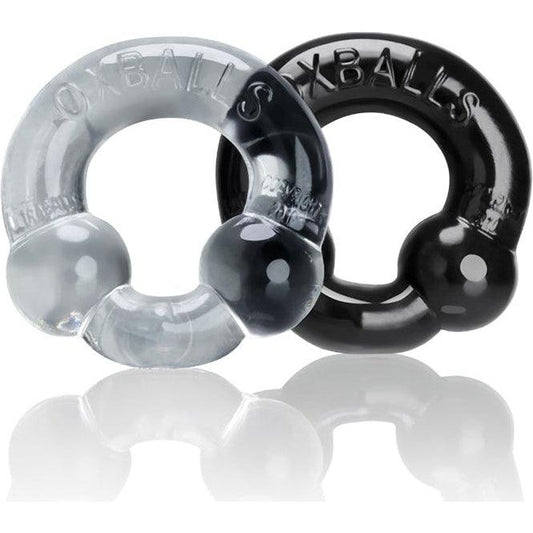 Oxballs - Ultraballs Cockring 2-pack Black & Clear