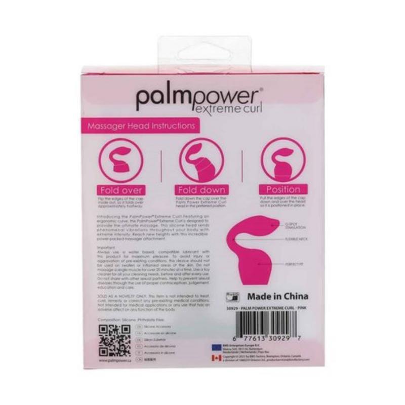 Palm Power - Extreme Curl Silicone Attachment - Pink