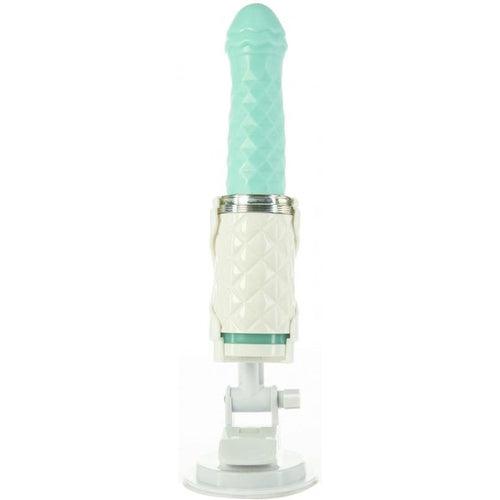 Pillow Talk - Feisty Thrusting Vibrator - Teal