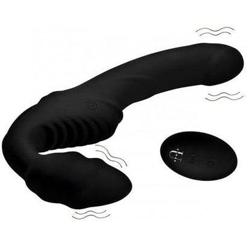 Pro Rider Strapless Strap-on Vibrator - Black