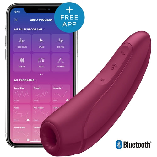 Satisfyer - Curvy 1+ Air Pulse Stimulator + Vibration Red