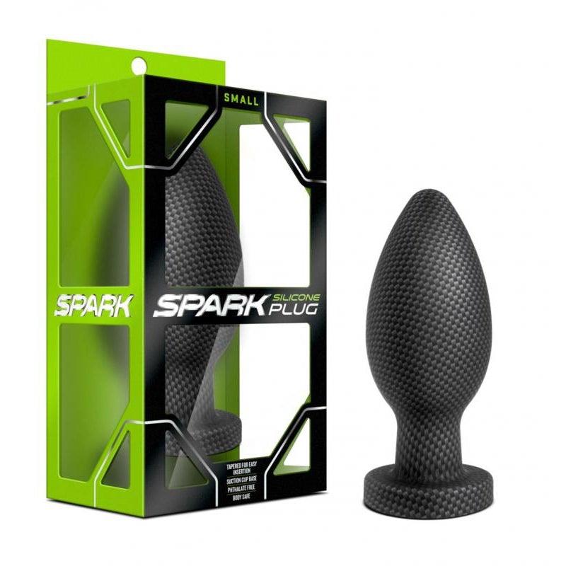 Spark - Silicone Anal Plug Carbon Fiber - Small