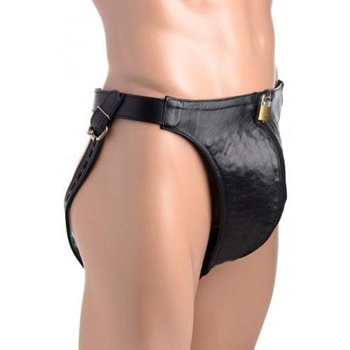 Spiked Leather Confinement Jockstrap