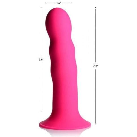 Squeeze-It Wavy Dildo - Pink