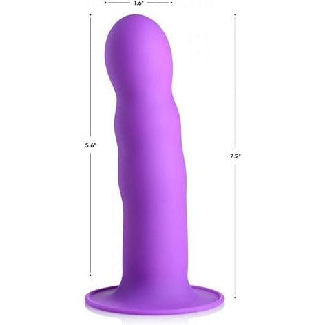 Squeeze-It Wavy Dildo - Purple