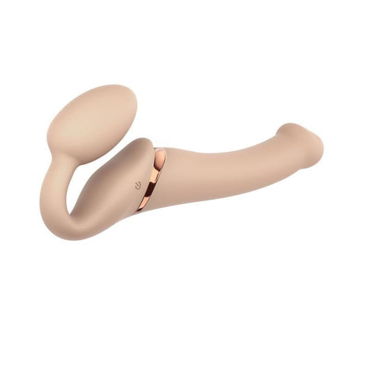 Strap On Me - Strapless Vibrating Strap-On Dildo - Size M - Beige