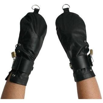 Strict Leather Bondage Mittens