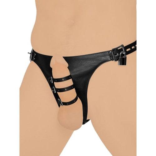 Strict Leather Harness with 3 Penile Straps