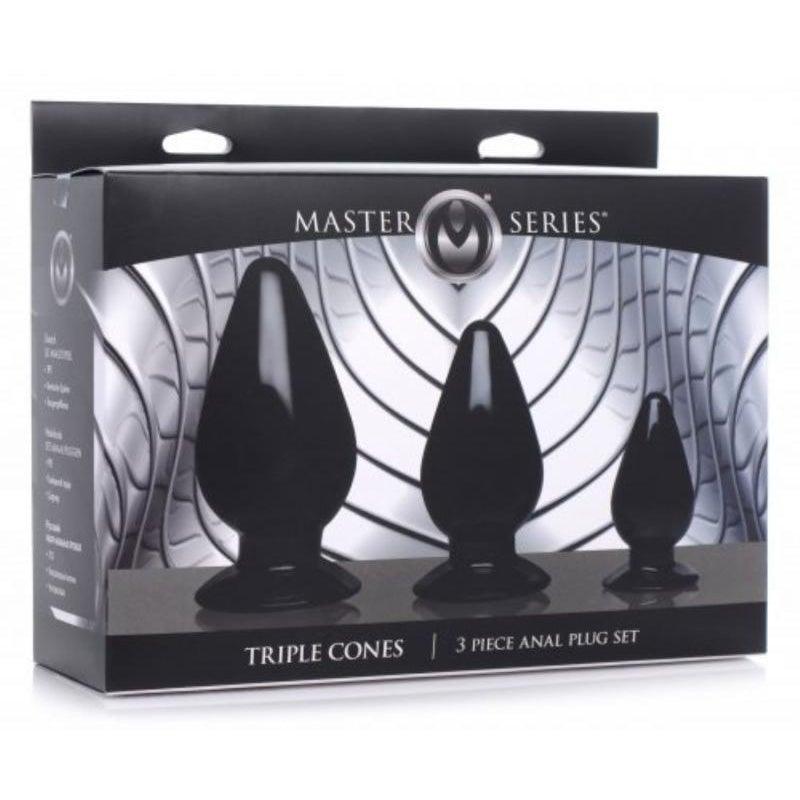 Triple Cones Anal Plug Set Of 3