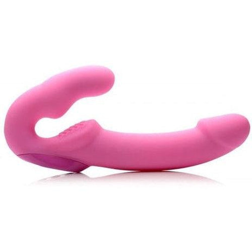 Urge Strapless Strap-On Vibrator - Pink