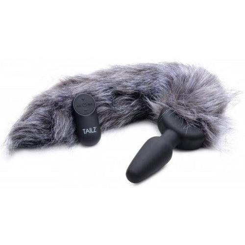 Vibrating Anal Plug With Tail - Fox