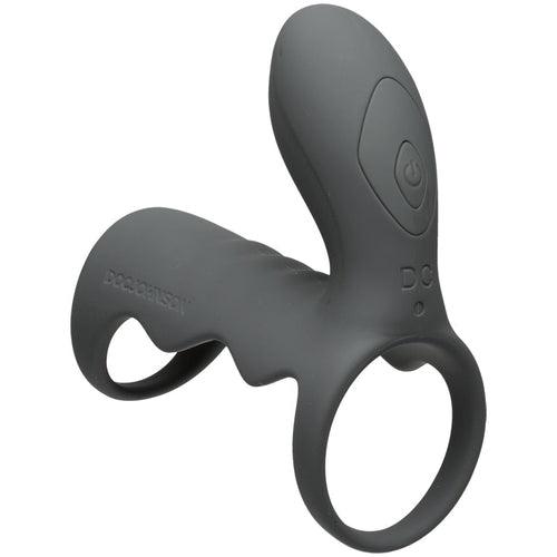 Vibrating Cock Cage with Wireless Remote - Grey