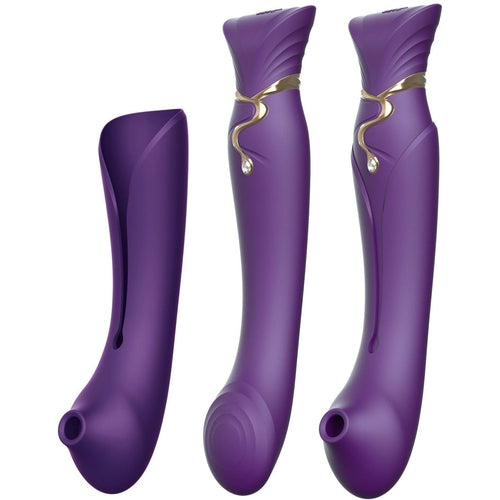 Zalo - Queen Set G-Spot Pulsewave Vibrator Twilight Purple