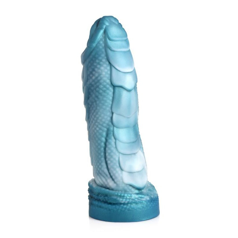 Sea Serpent Scaly Dildo - Blue