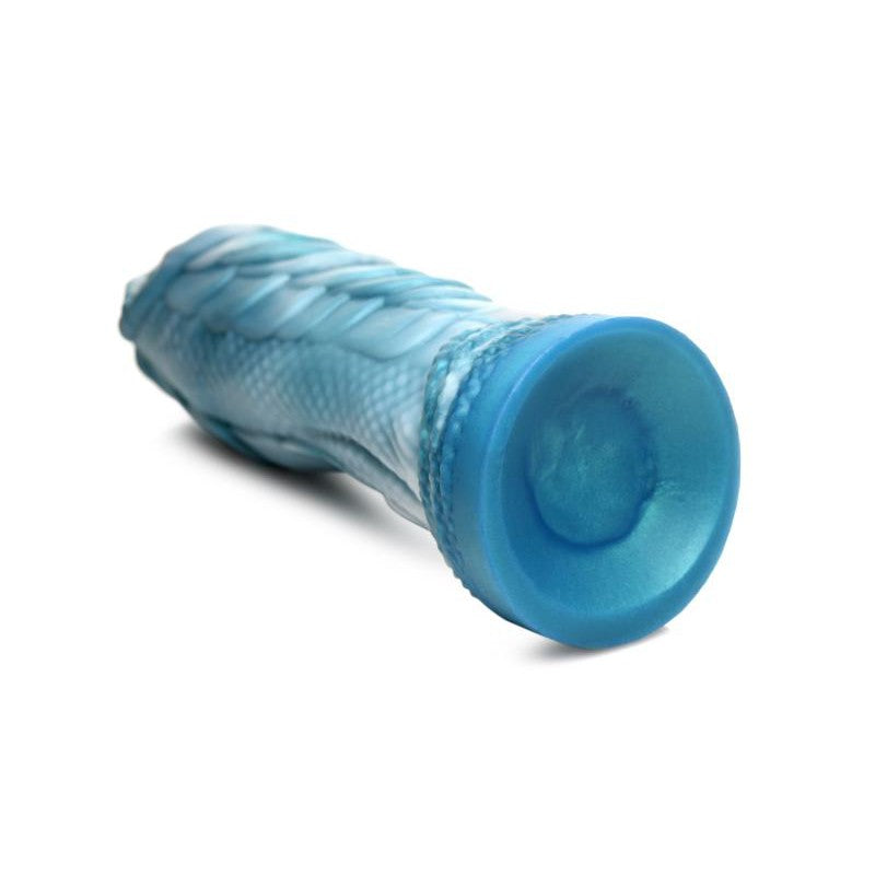 Sea Serpent Scaly Dildo - Blue