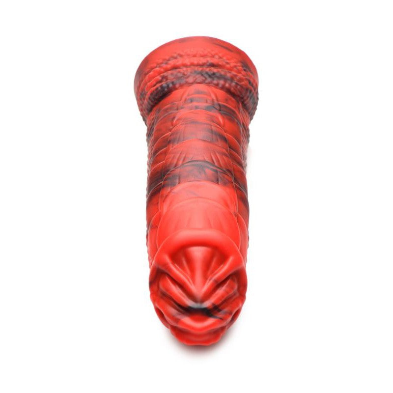 Fire Dragon Red Scaly Dildo