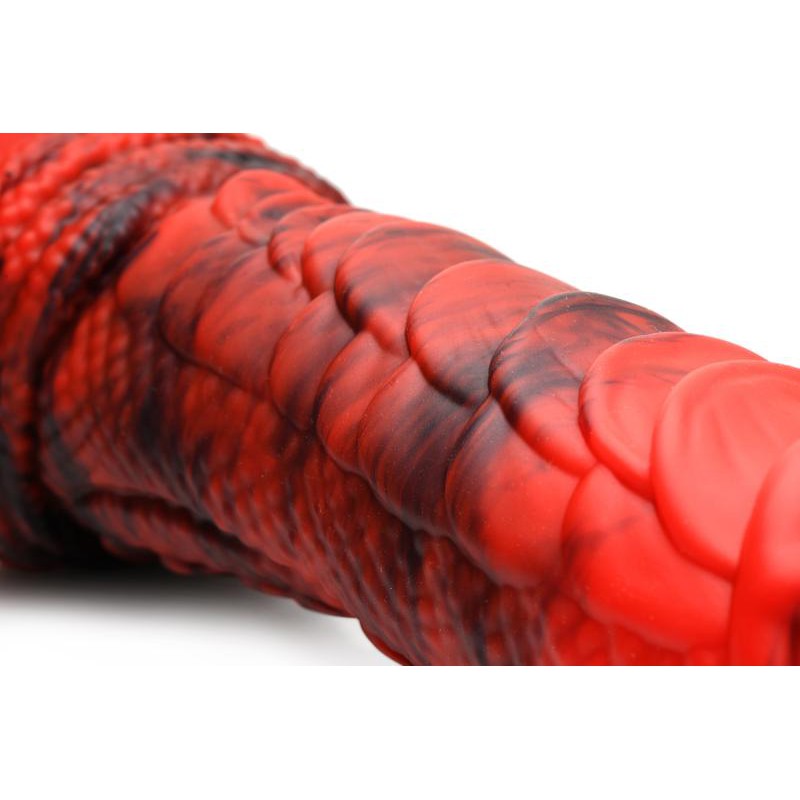 Fire Dragon Red Scaly Dildo